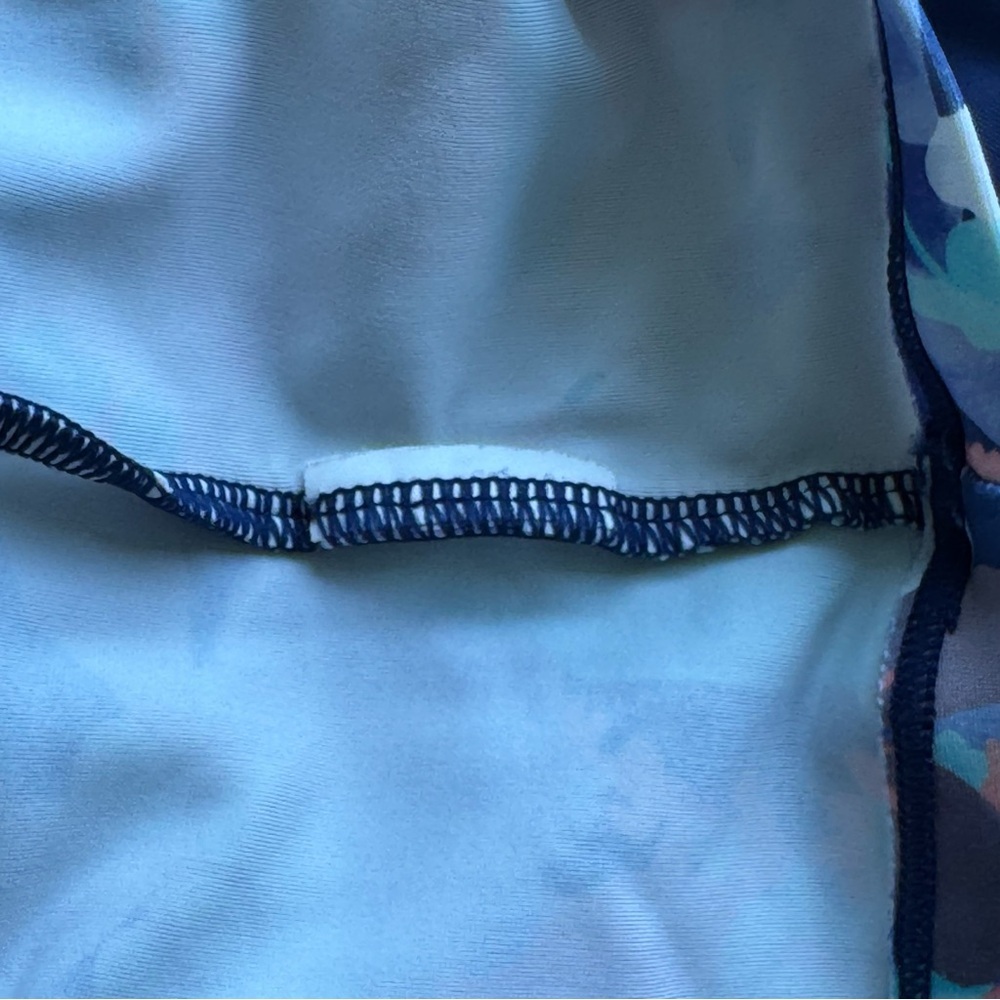Athleta Blue Rashguard Swim Top - Picture 9 of 13